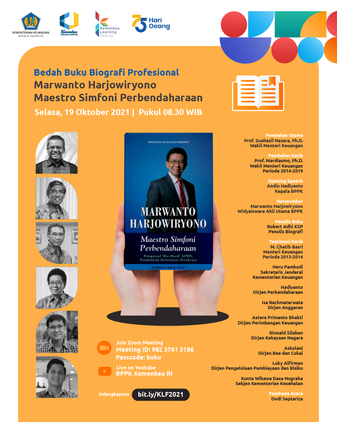 Bedah Buku Biografi Profesional Marwanto Harjowiryono Maestro Simfoni Perbendaharaan